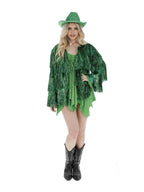 Fever Tinsel Festival Jacket, Green