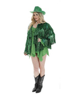 Fever Tinsel Festival Jacket, Green