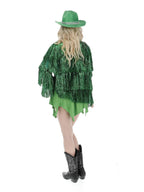Fever Tinsel Festival Jacket, Green