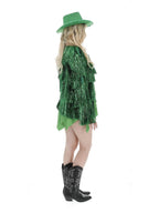 Fever Tinsel Festival Jacket, Green