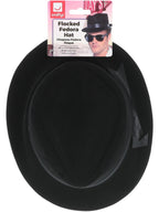 Flocked Fedora Hat