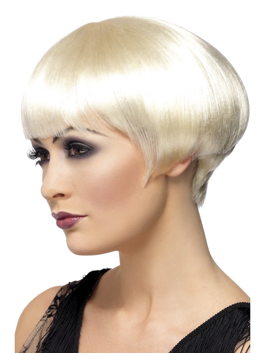 20s Flapper Bob Wig, Short, Blonde