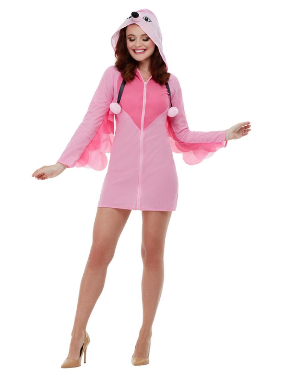 Flamingo Hooded Dress
