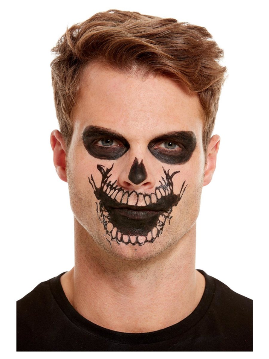 Smiffys Make-Up FX, Skeleton Mouth Face Transfer