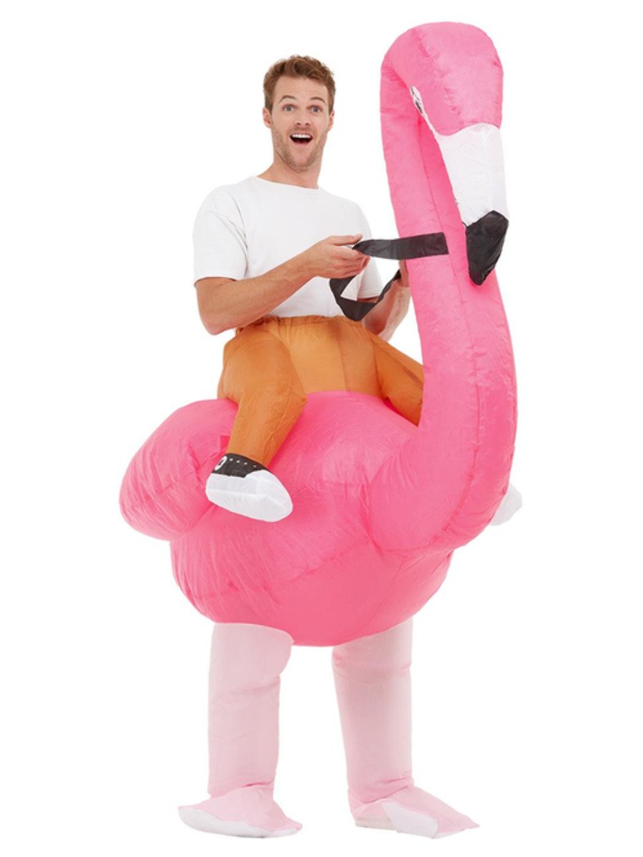 Inflatable Ride Em Flamingo Costume