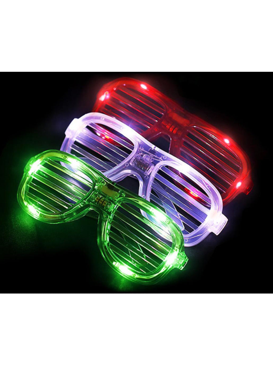LED Light Up Shutter Glasses, Assorted