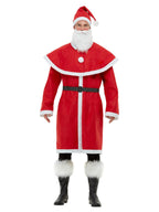 Father Christmas Santa Costume, Red