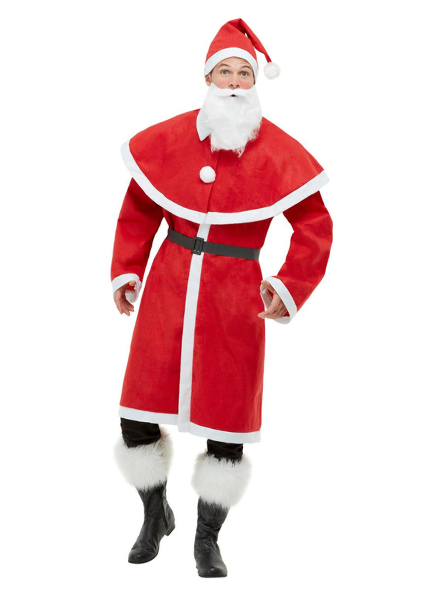 Father Christmas Santa Costume, Red Alt 1