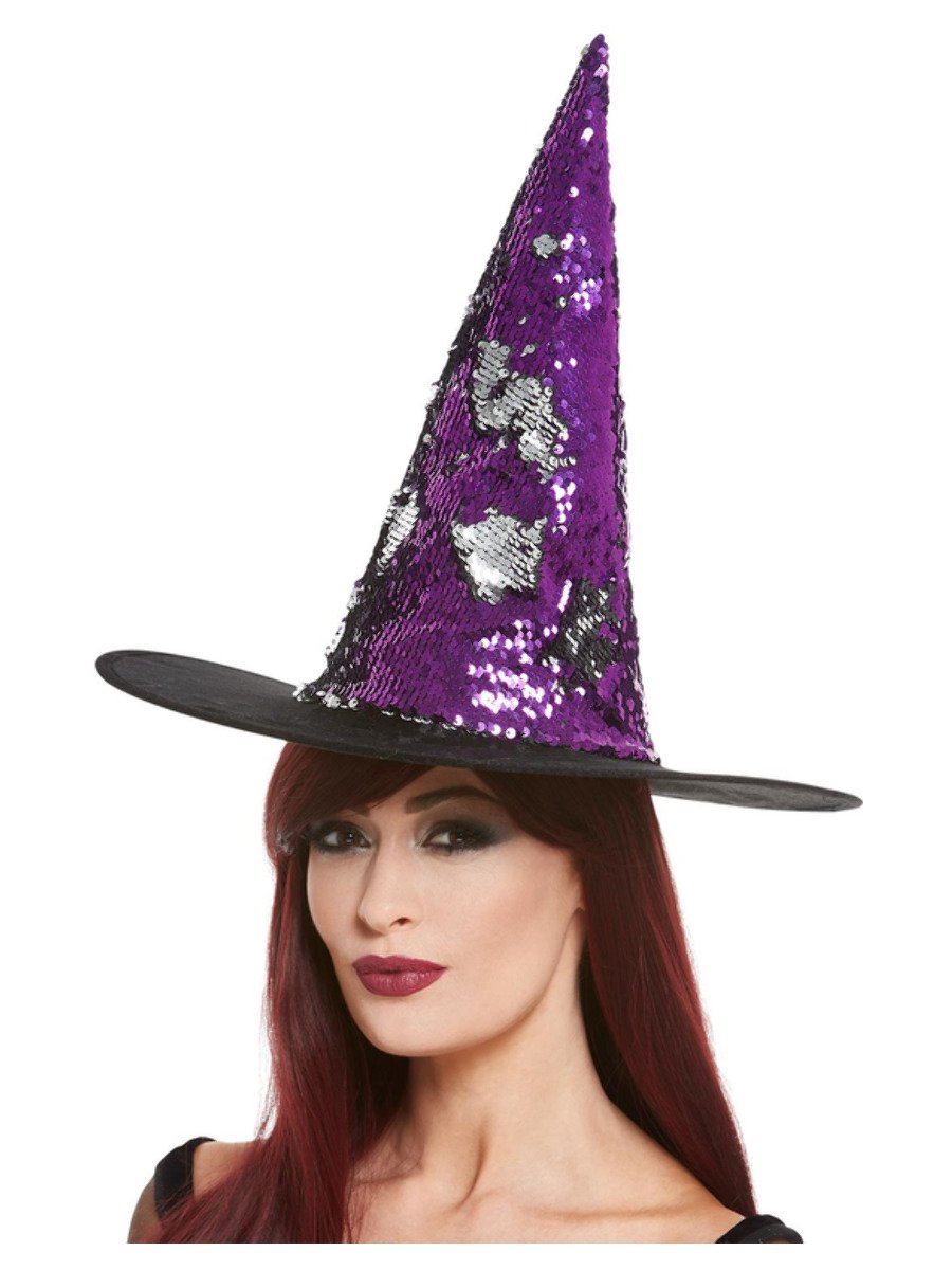 Reversible Sequin Witch Hat