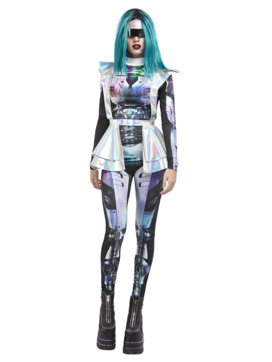 Metallic Space Alien Costume, Multi
