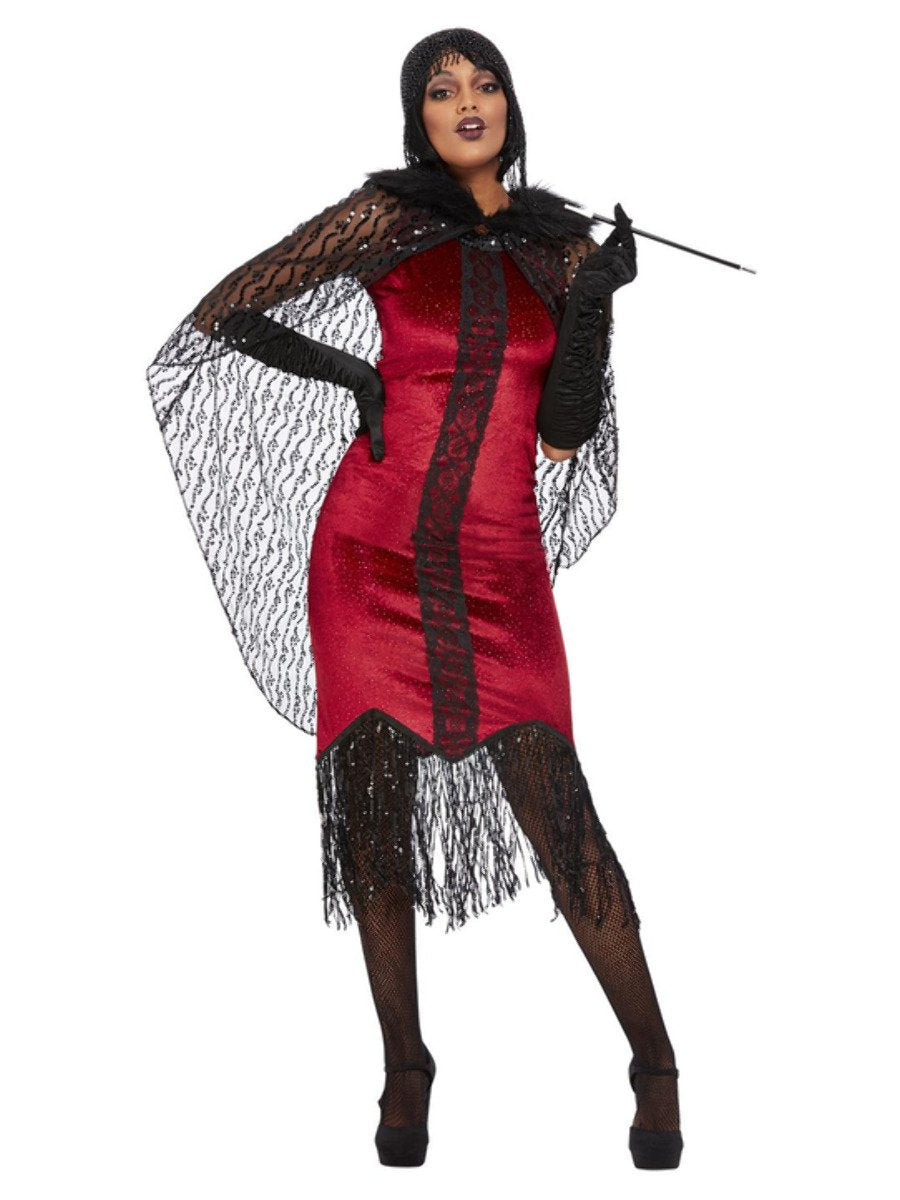 Deluxe Vampire Flapper Costume, Red