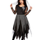 Girls Black Graveyard Bride Costume