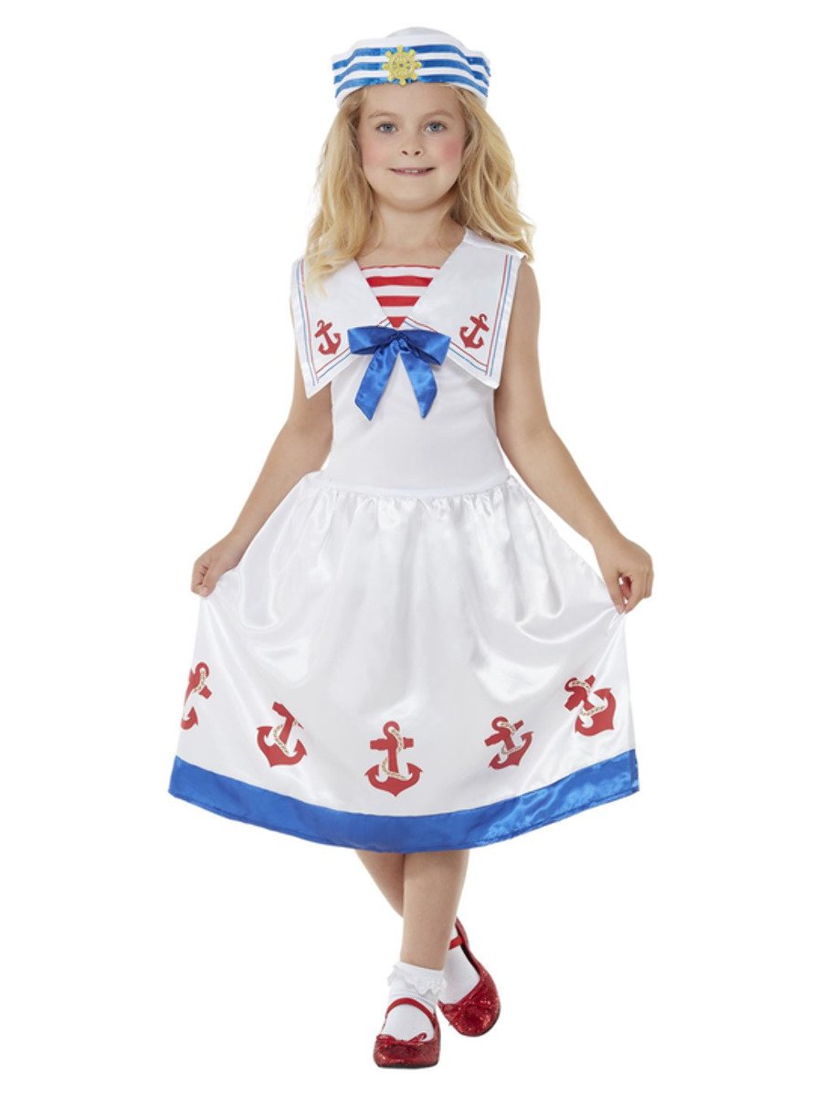 Girls High Seas Sailor Costume Alt1