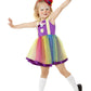 Girls Toddler Clown Costume Alt1