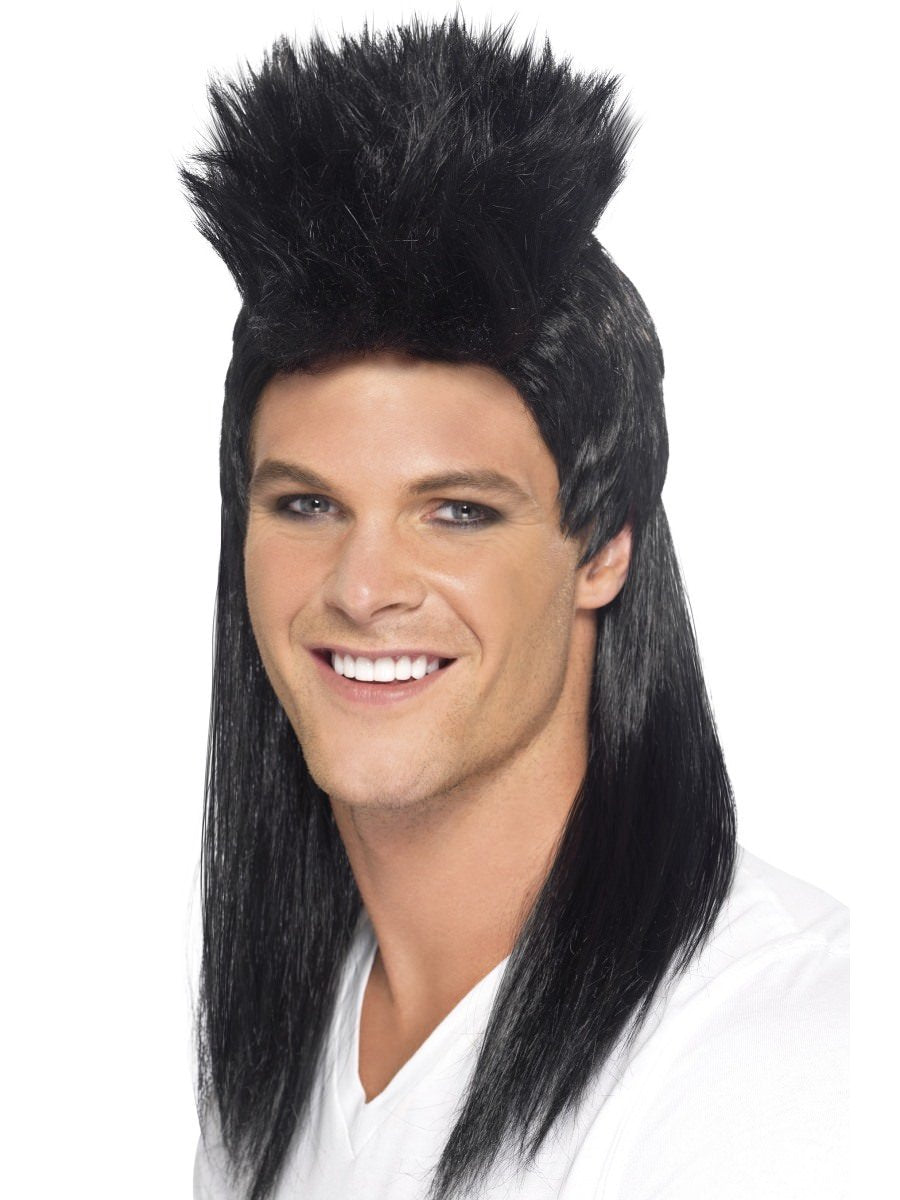 80s Rocker Mullet Wig, Long