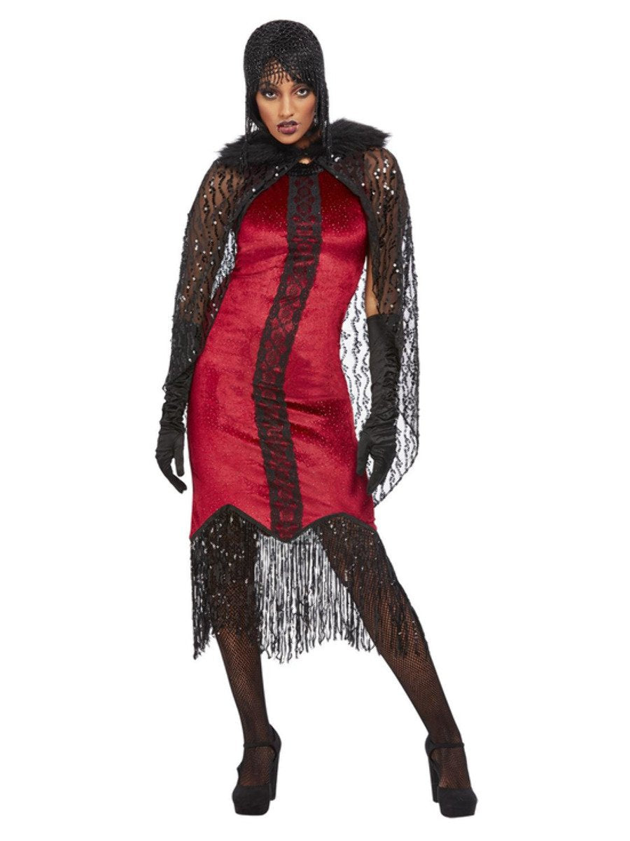 Deluxe Vampire Flapper Costume, Red Alternate