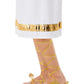 Grecian Lace Up Sandals, Gold Alternate 2