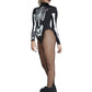 Ladies Fever Skeleton Costume Side Image