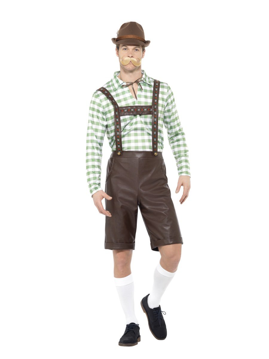 Bavarian Man Costume, Green & Brown