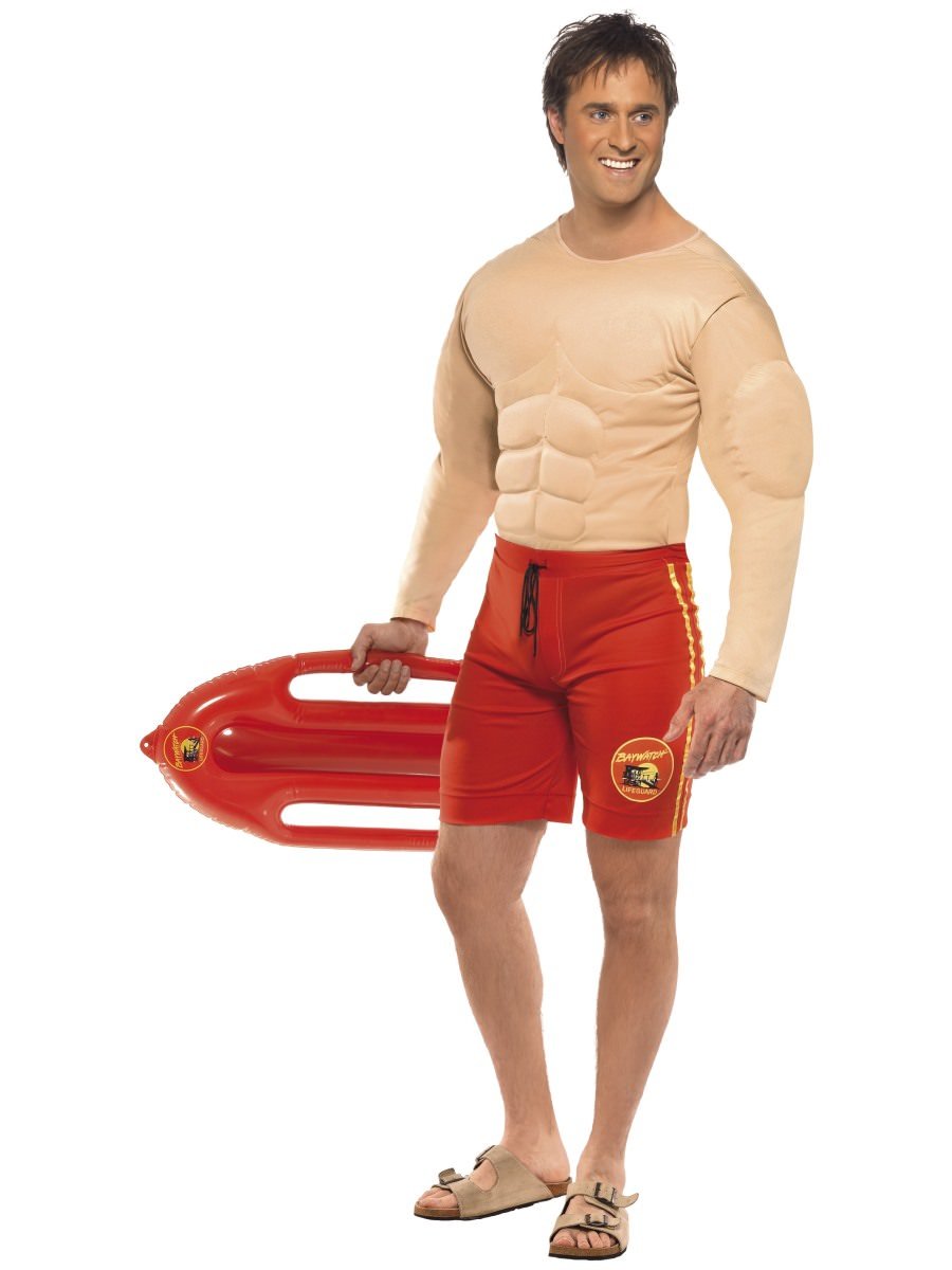 Baywatch Lifeguard Costume with Muscle Vest Alternative View 3.jpg