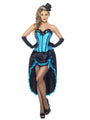 Blue Burlesque Dancer Costume