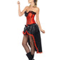 Burlesque Dancer Costume, Red & Black Alternative View 1.jpg