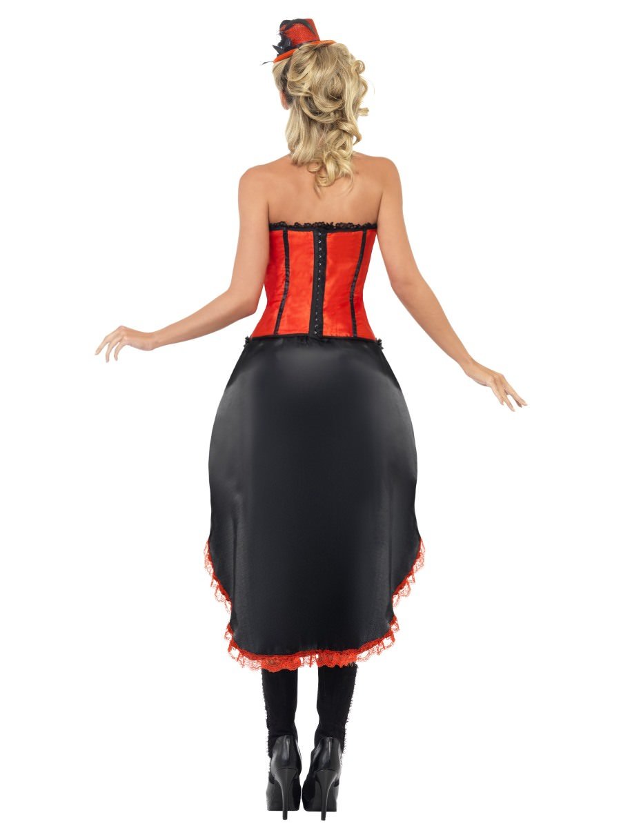 Burlesque Dancer Costume, Red & Black Alternative View 2.jpg