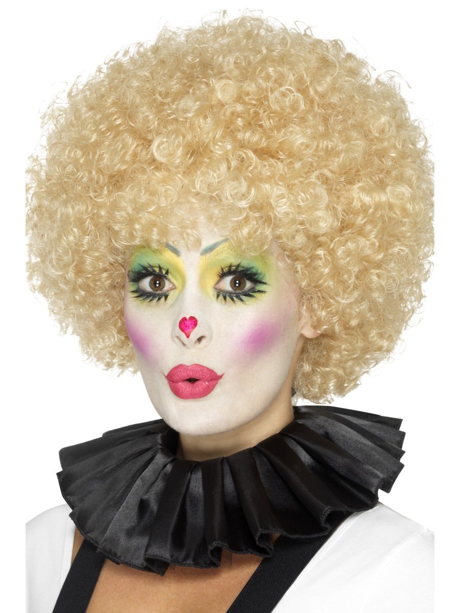 Clown Neck Ruffle, Black