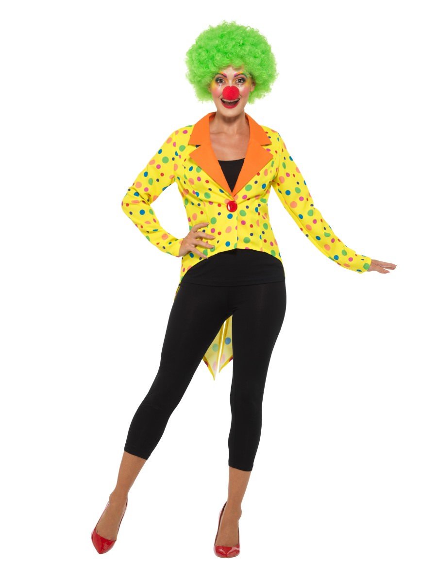 Colourful Clown Tailcoat Jacket, Ladies Alternative View 2.jpg