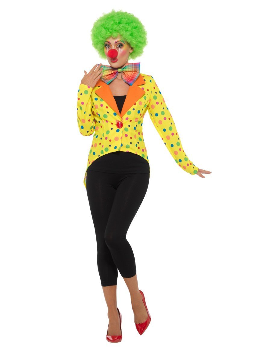 Colourful Clown Tailcoat Jacket, Ladies