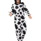 Cow Costume with Hooded All in One