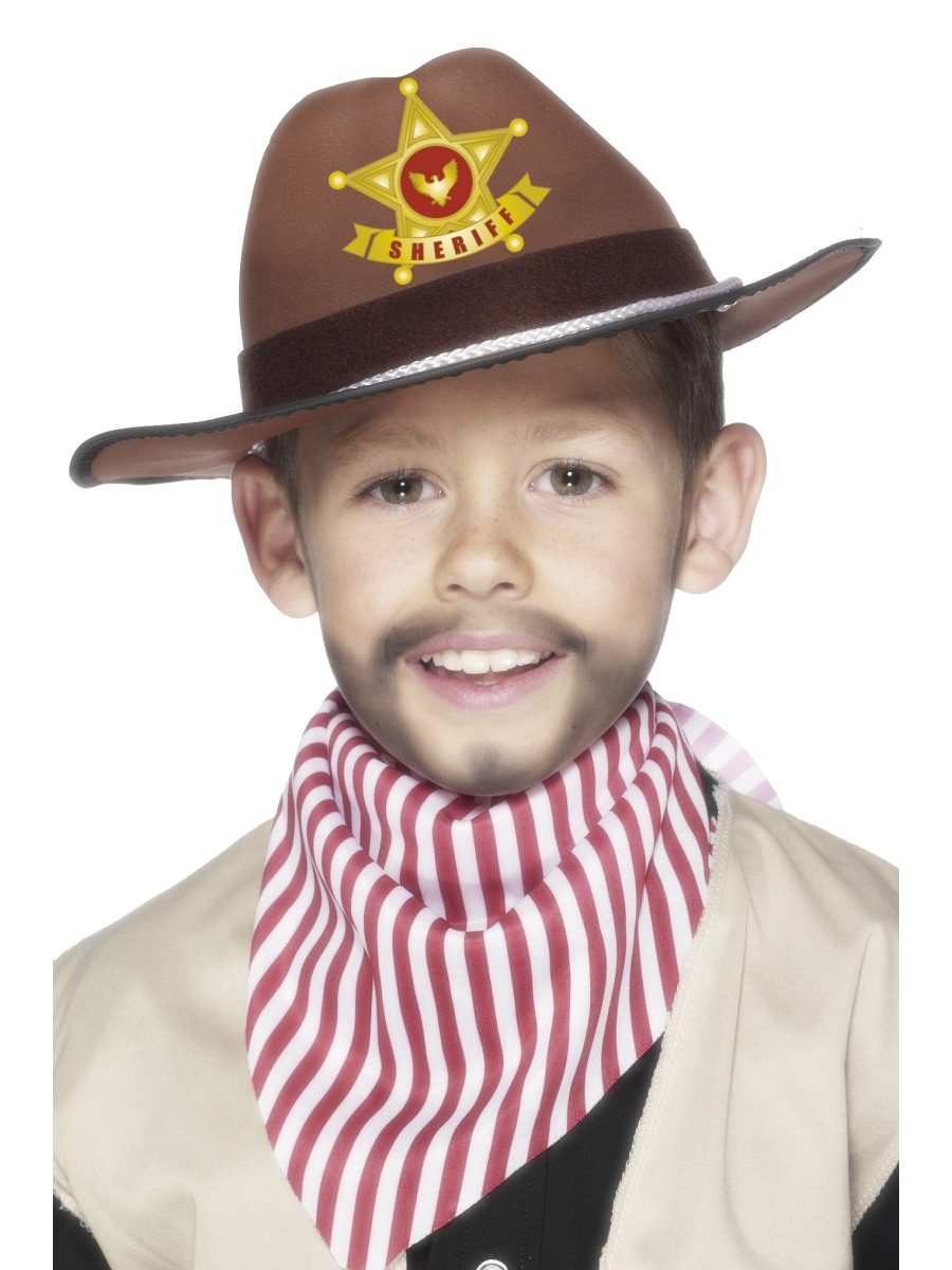 Cowboy Hat with Sheriff Badge