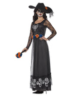 Day of the Dead Skeleton Bride Costume, Black Alternative View 1.jpg