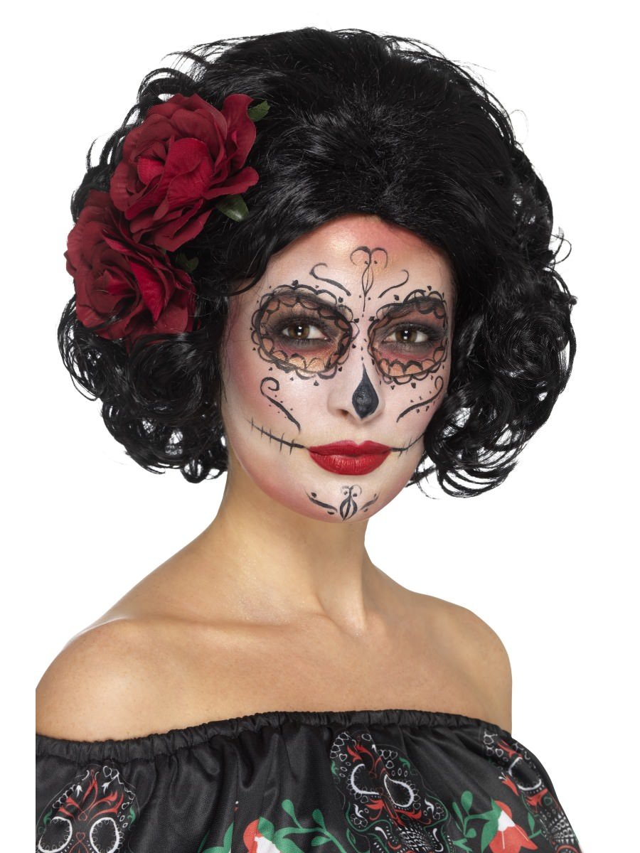 Deluxe Day of the Dead Doll Wig