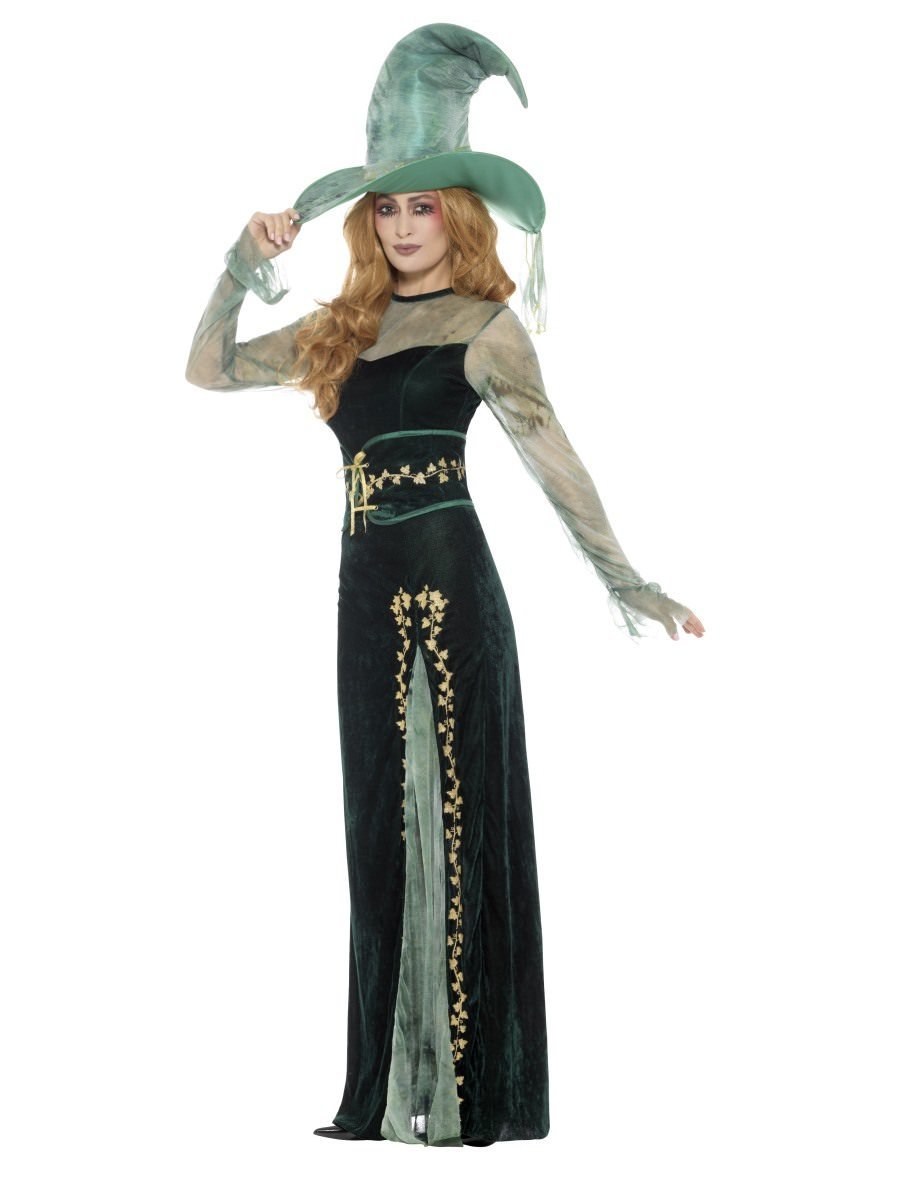 Deluxe Emerald Witch Costume Alternative View 1.jpg