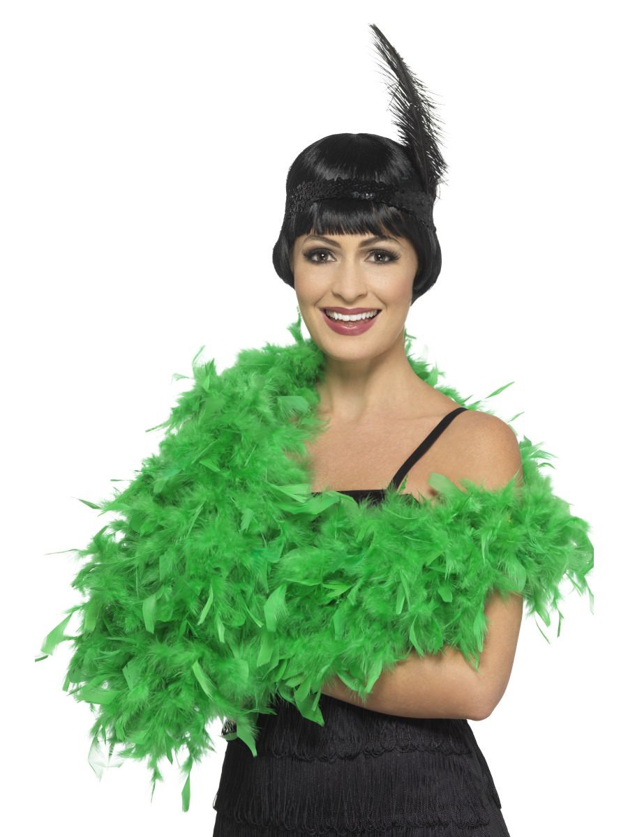 Deluxe Feather Boa, Emerald Green