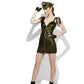 Fever Role-Play Military Chief Wet Look Costume Alternative View 3.jpg