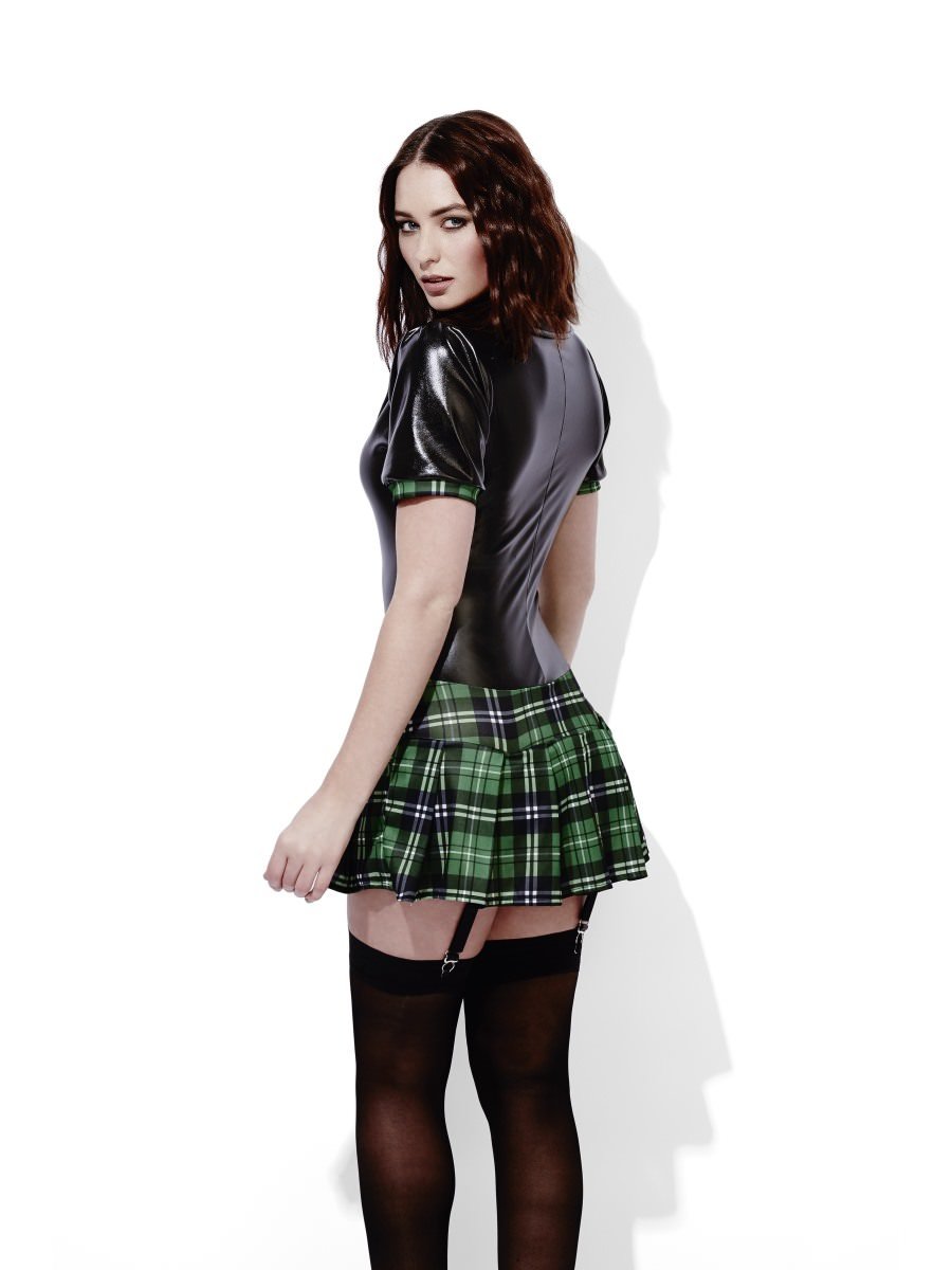 Fever Role-Play Schoolgirl Wet Look Costume Alternative View 1.jpg