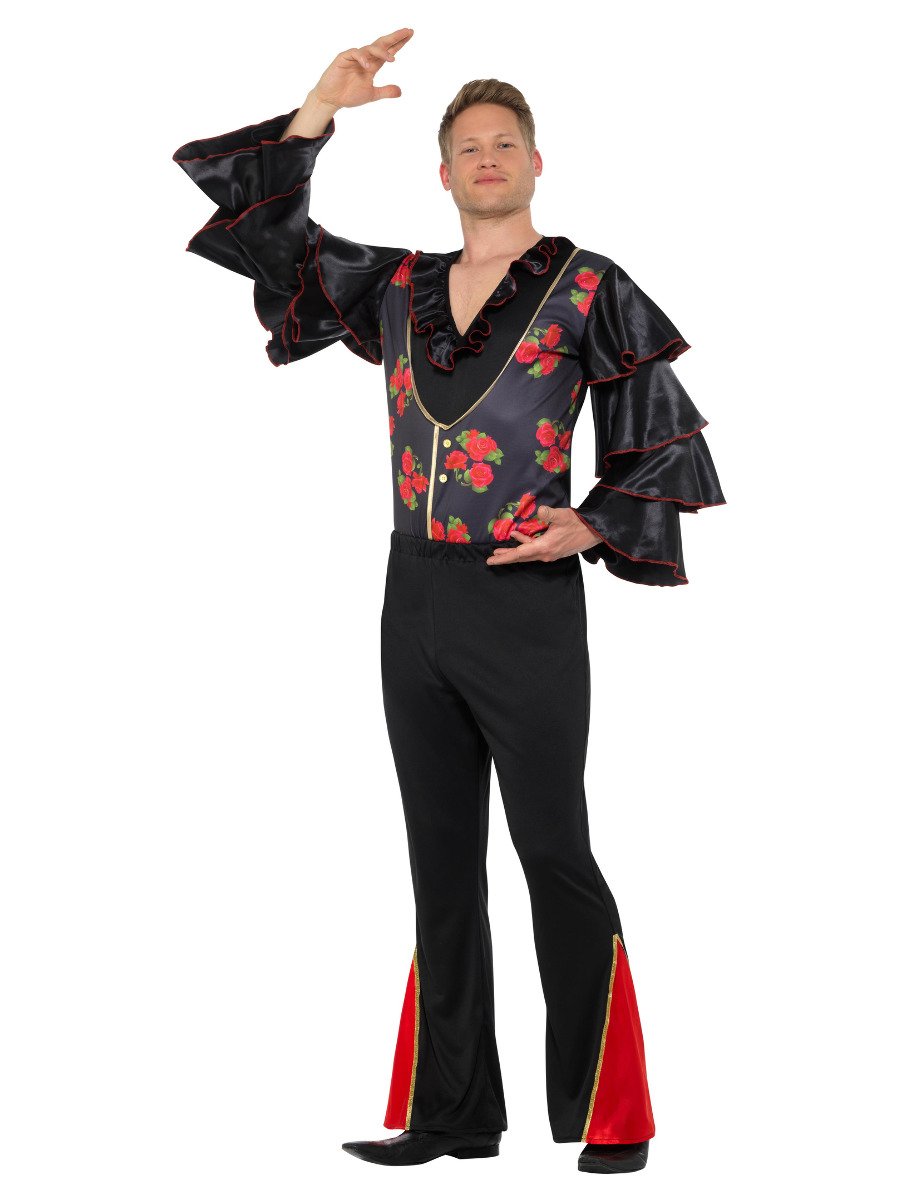 Flamenco Man Costume, Black & Red