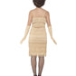 Flapper Costume, Gold, with Long Dress Alternative View 2.jpg