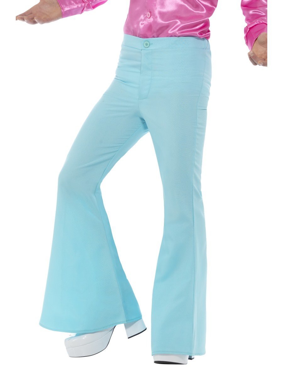 Flared Trousers, Mens, Blue