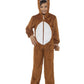 Fox Costume, Brown, with Hooded Jumpsuit