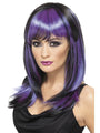 Black and Purple Glamour Witch Wig