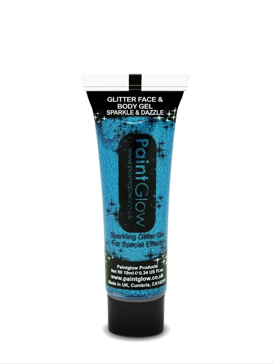 Glitter Body Gels, Blue, 10ml