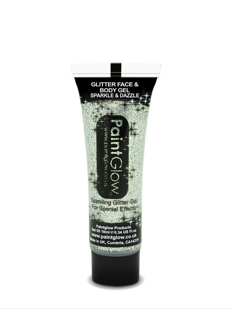 Glitter Body Gels, Silver, 10ml