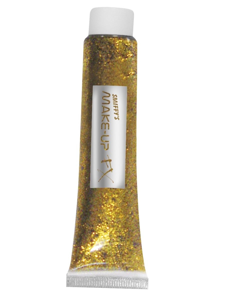 Glitter Gel, Gold, 20ml Tube