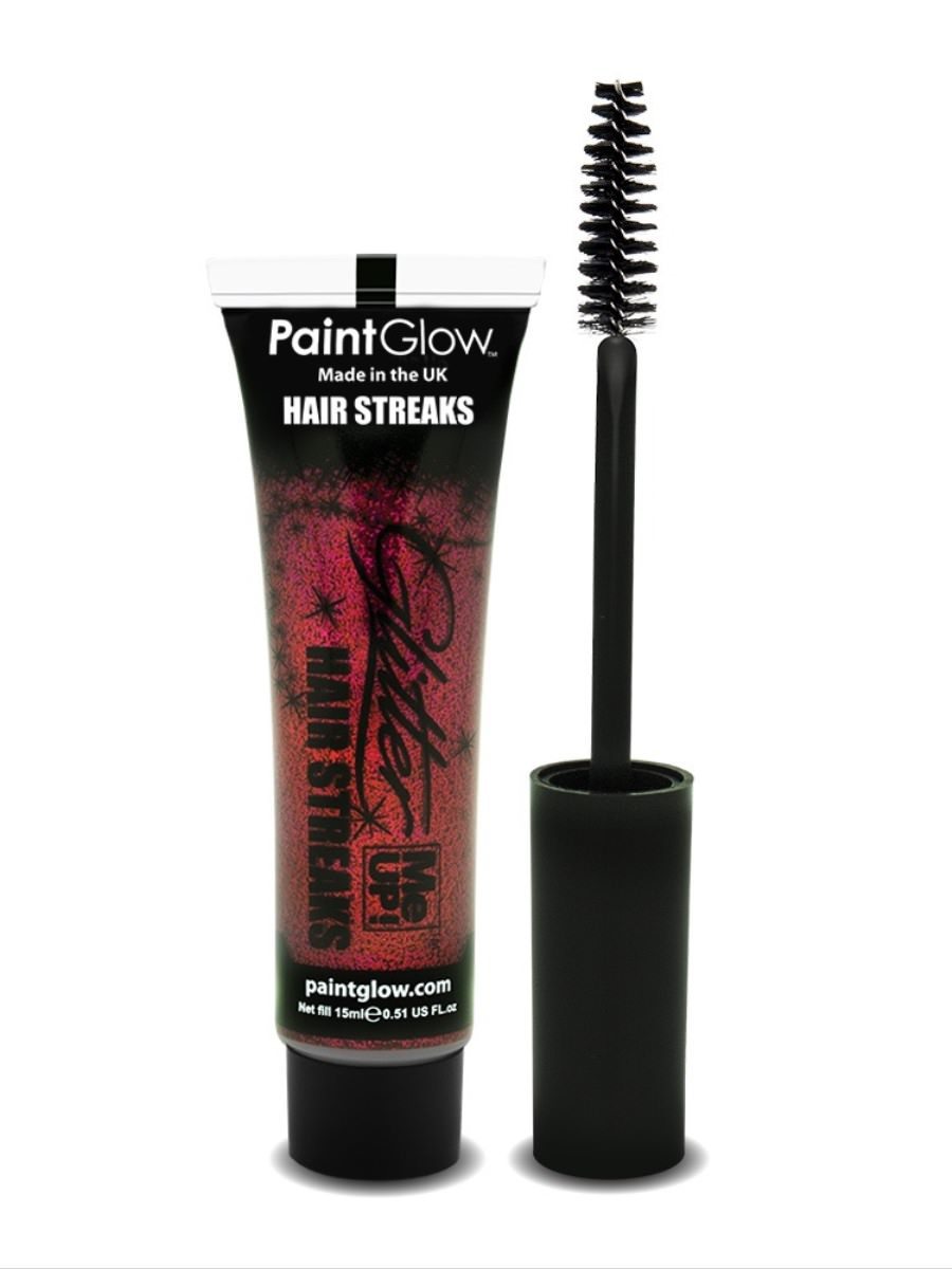 Glitter Me Up Hair Streaks, Red, 15ml