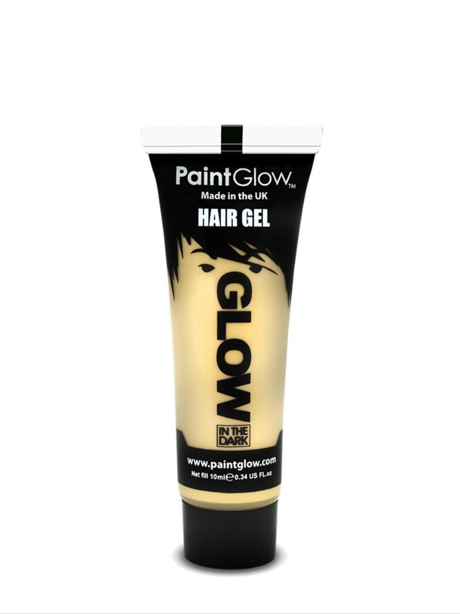 Glow in the Dark Hair Gel, Clear, 10ml