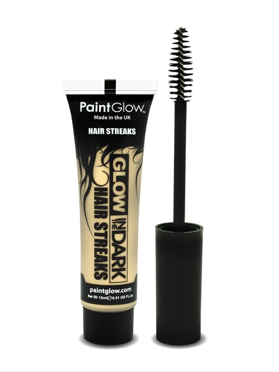 Glow in the Dark Hair Streaks, Clear, 15ml