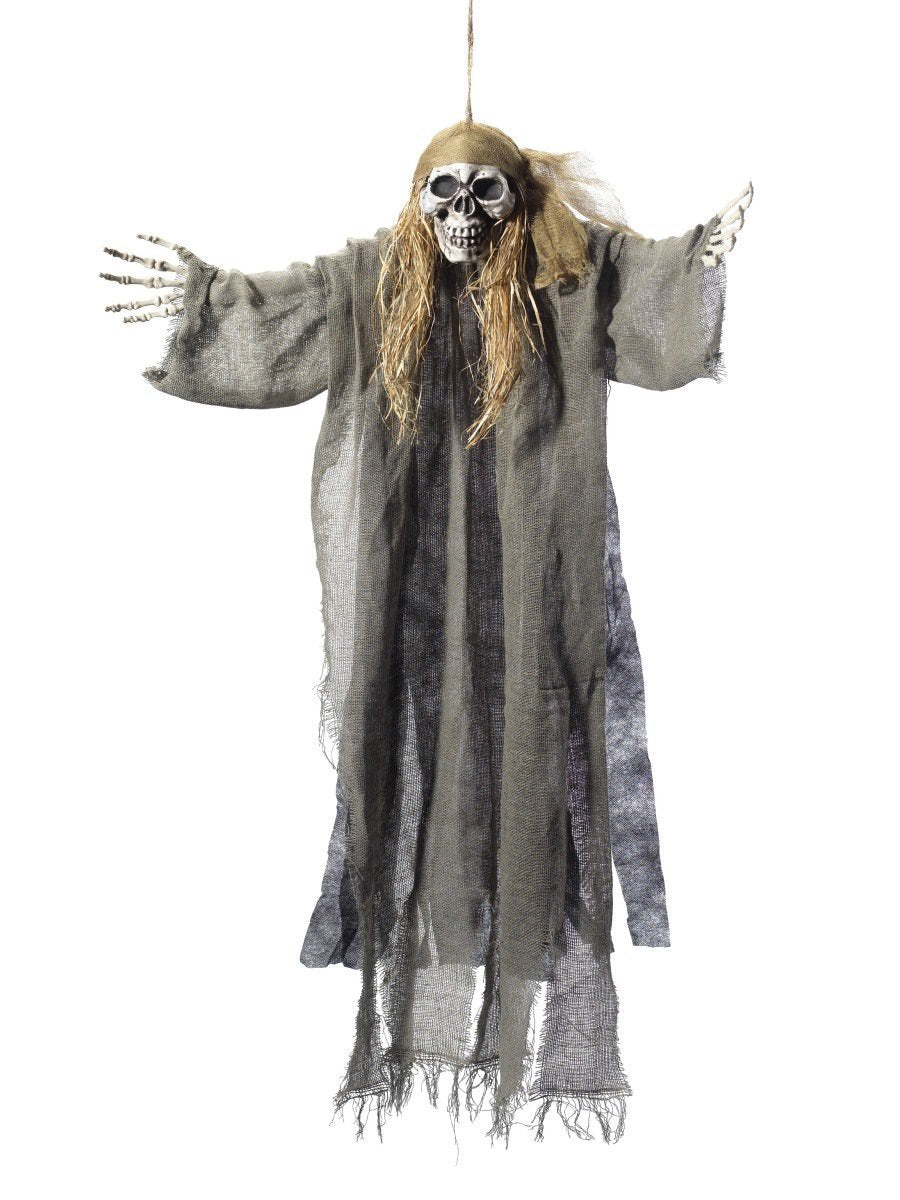 Hanging Pirate Skeleton Decoration